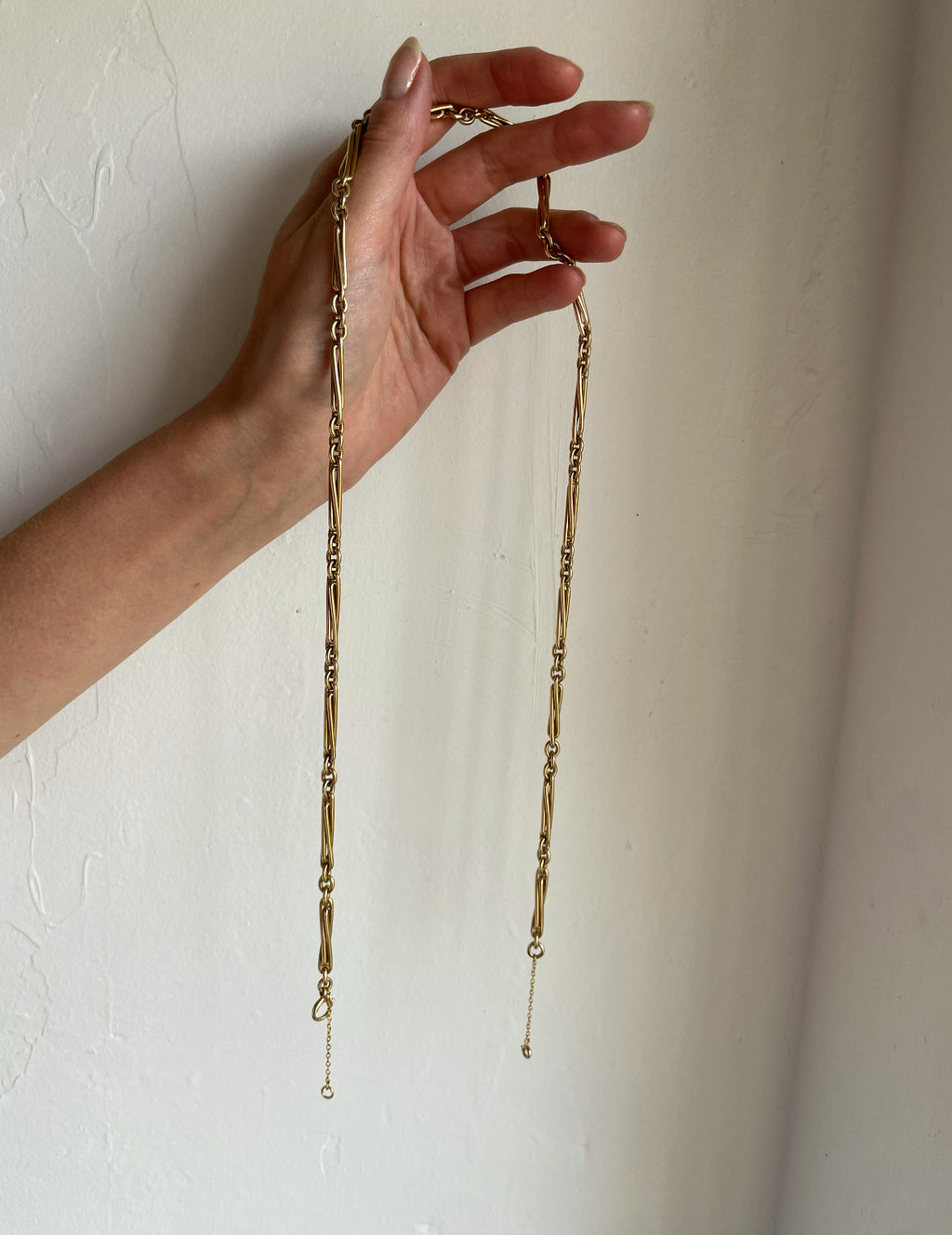Vintage 9ct Yellow Gold Fancy Link Chain image 8