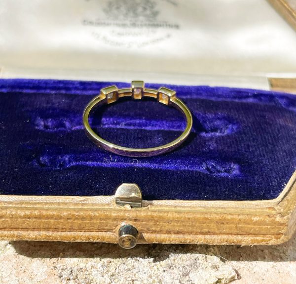 Square Diamond Triple Stacking Band - Image 3