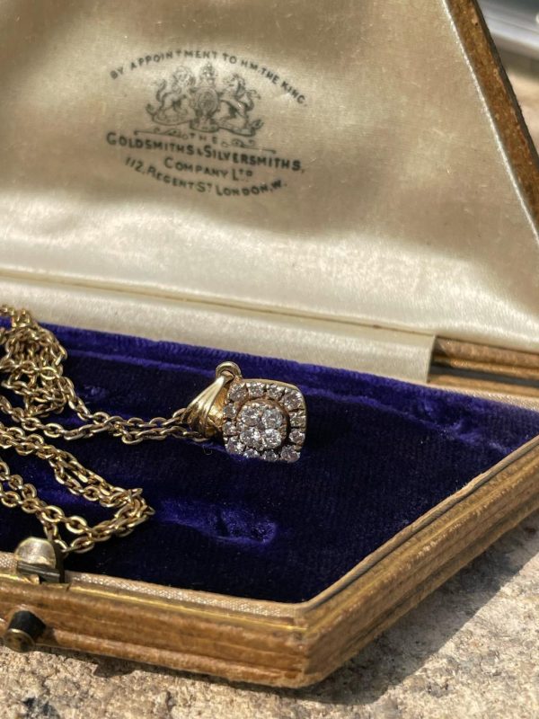 Vintage Diamond Encrusted Gold Charm - Image 2