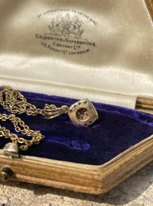 Vintage Diamond Encrusted Gold Charm - Image 4