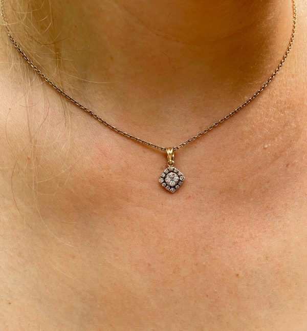 Vintage Diamond Encrusted Gold Charm - Image 6