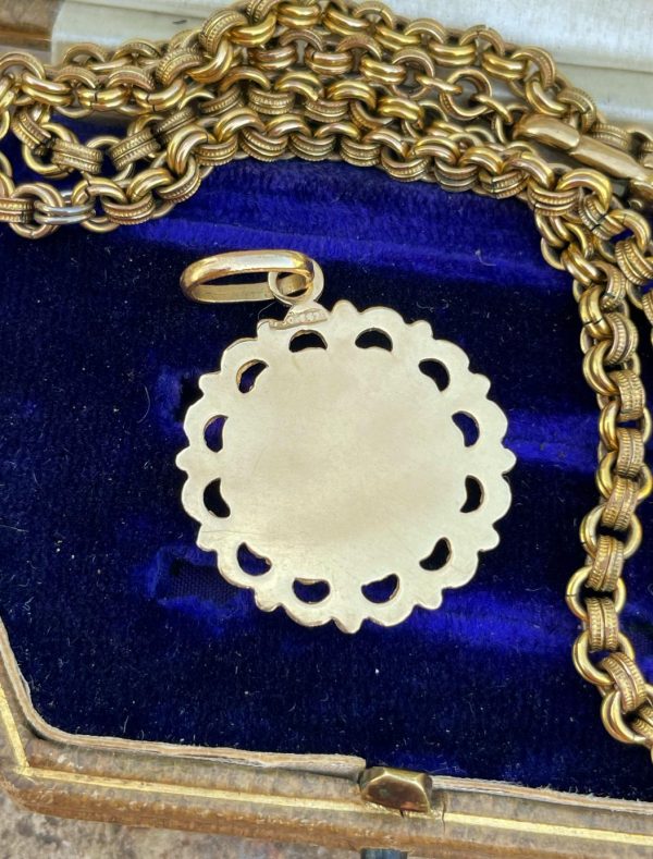 Vintage 18ct Gold Initial "B" Pendant - Image 2