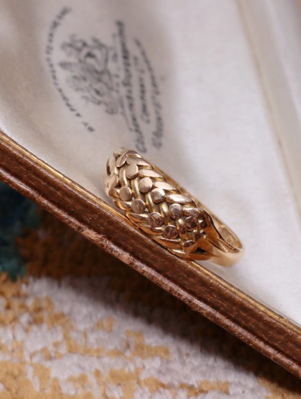 Antique Victorian 18ct Gold Keeper Ring