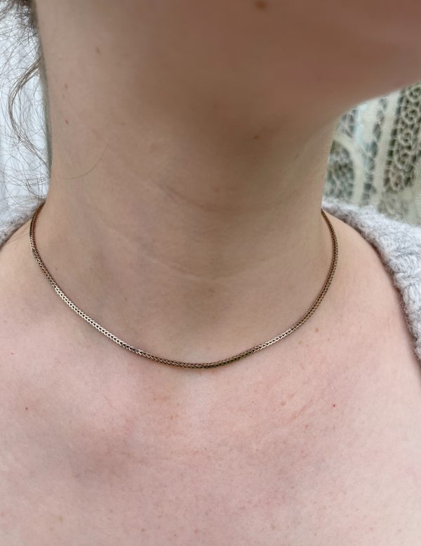 Vintage 9ct Yellow Gold  Italian Wheat Link Chain - Image 5