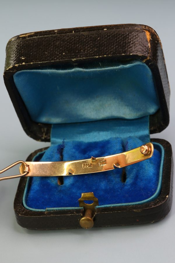 Antique Edwardian Neoclassical Gold Hairclip - Image 3