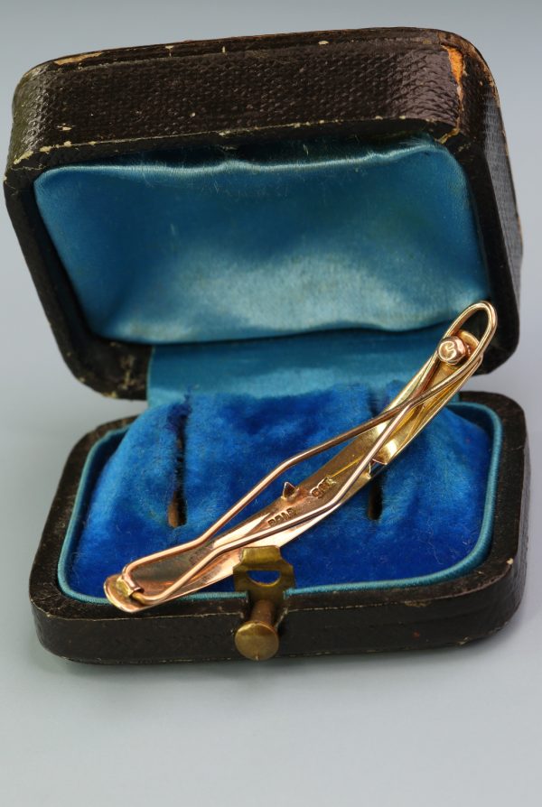 Antique Edwardian Neoclassical Gold Hairclip - Image 4