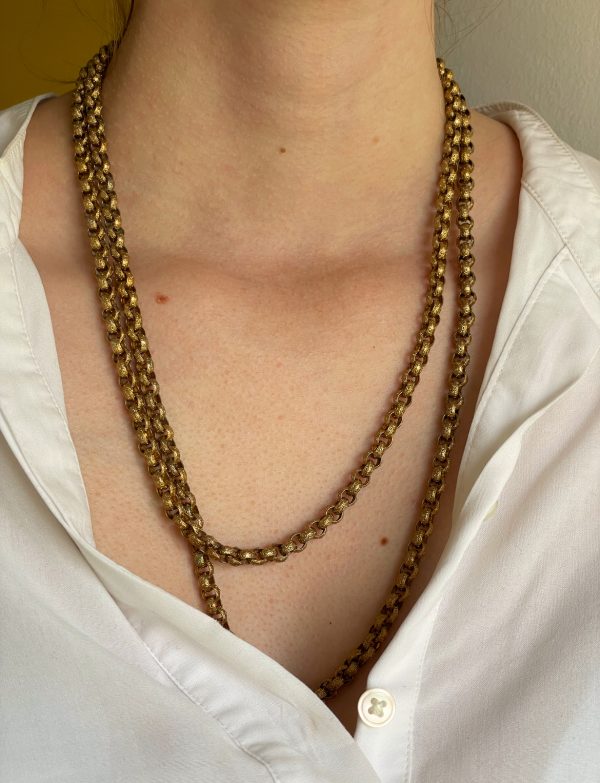 Antique Georgian Pinchbeck Guard Chain
